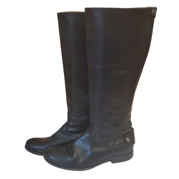 Frye Shoes - Frye Melissa Leather Riding Boots Knee High